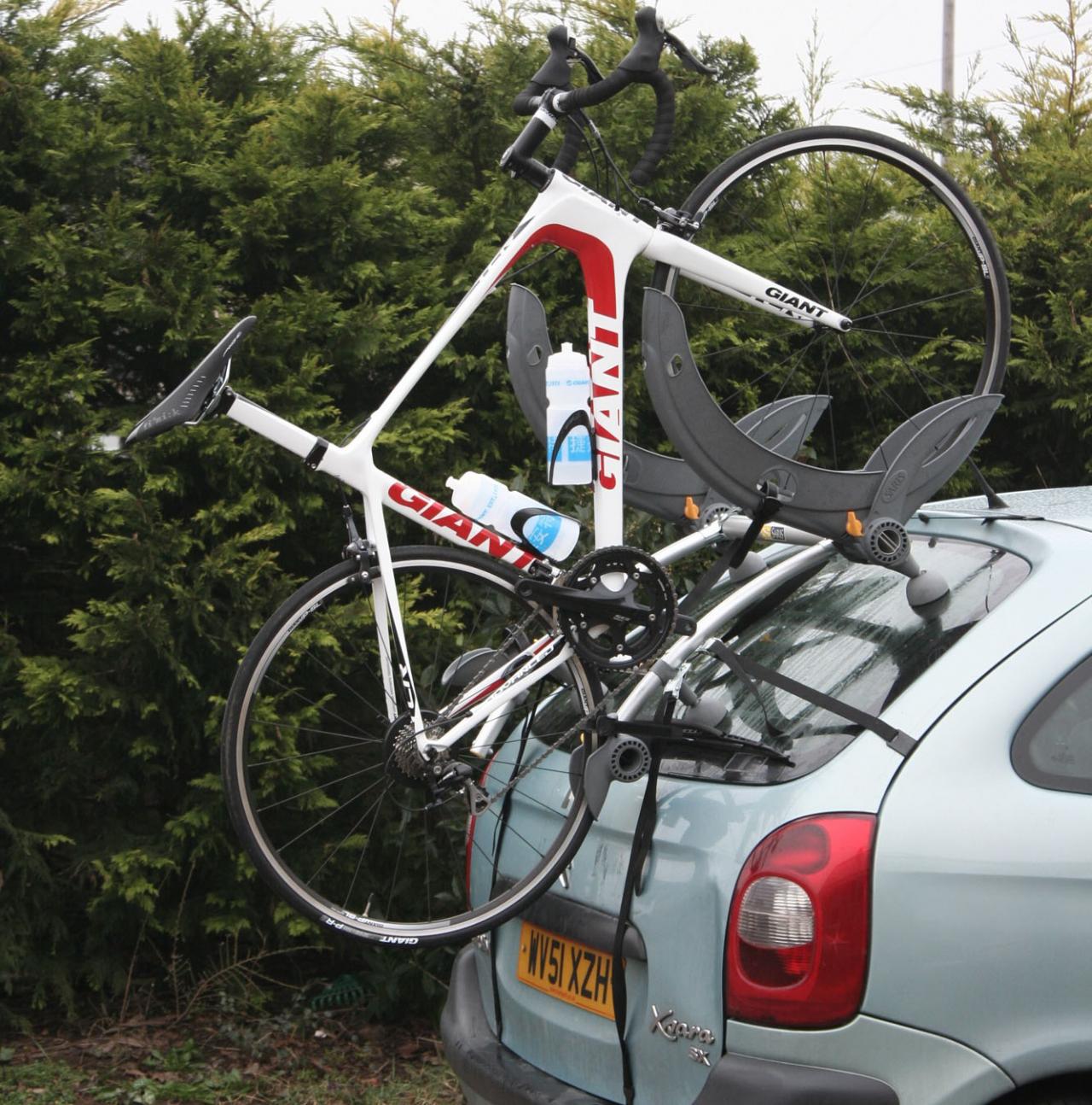 Bike rack for a saloon car sale